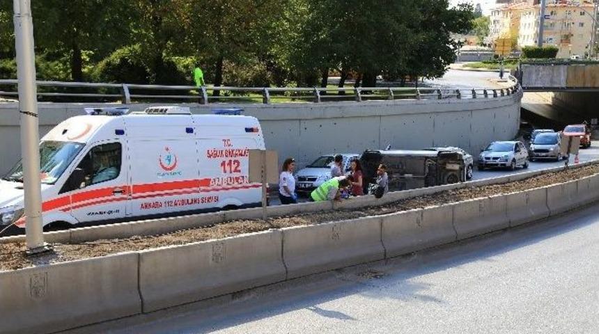 Başkent&rsquo;te Trafik Kazası: 2 Yaralı