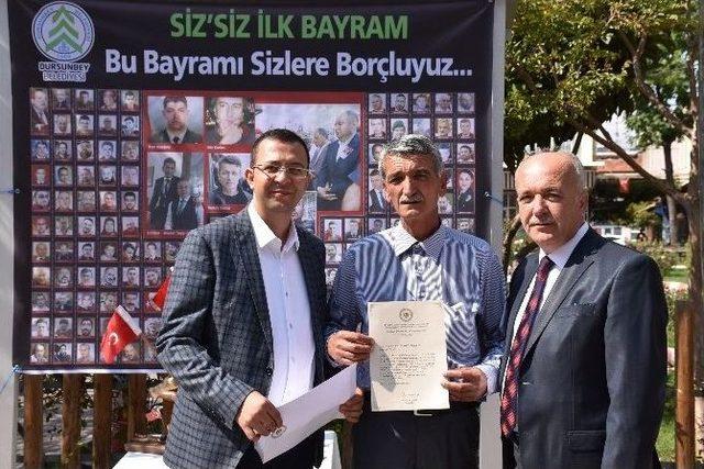 Şehit Babasına Başbakan’dan El Yazılı Mektup