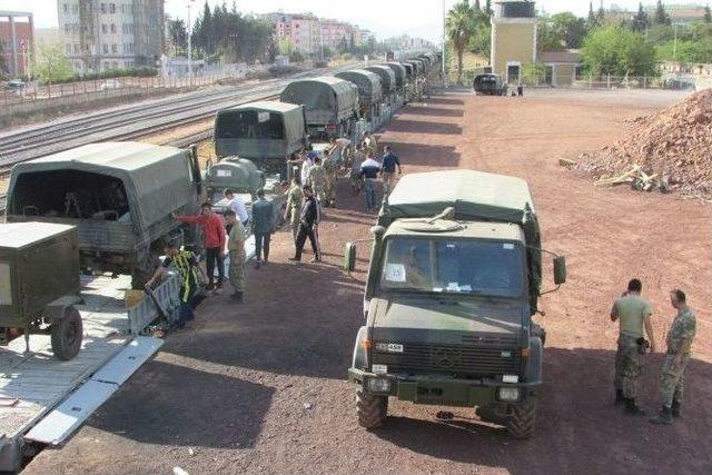 İstanbul’dan Gelen Askeri Sevkiyat İslahiye’ye Ulaştı