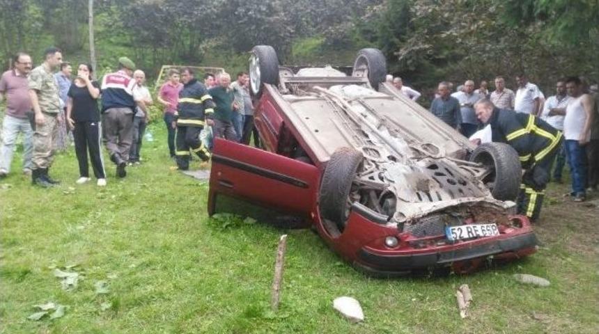 Ordu&rsquo;da Trafik Kazası: 1 &Ouml;l&uuml;, 1 Yaralı
