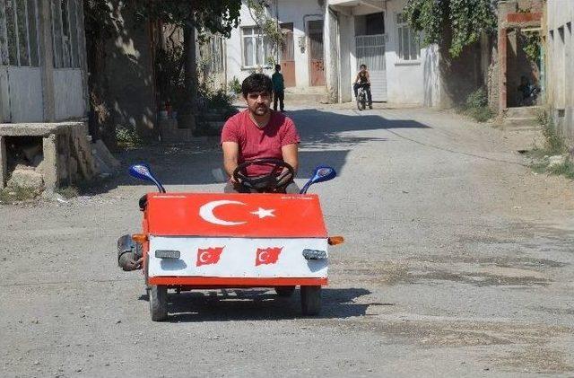 (özel Haber) Köy Çocukları İçin Al Bayraklı Yerli Otomobil Yaptı