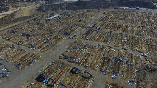 Kurban Pazarlarındaki Temizlik Çalışmaları Havadan Görüntülendi