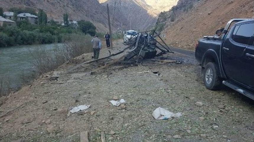 Hakkari&rsquo;de Bomba Y&uuml;kl&uuml; Ara&ccedil; İmha Edildi