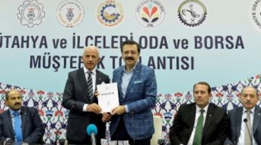 Oda Ve Borsa Başkanları K&uuml;tahya&rsquo;da Toplandı