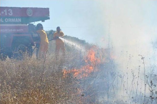 İnegöl’de Korkutan Yangın