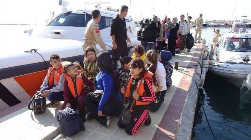 &Ccedil;anakkale&rsquo;de 58 Ka&ccedil;ak Yakalandı