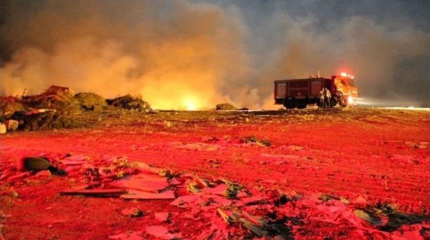 Bodrum&rsquo;da &Ccedil;&ouml;pl&uuml;k Yangını