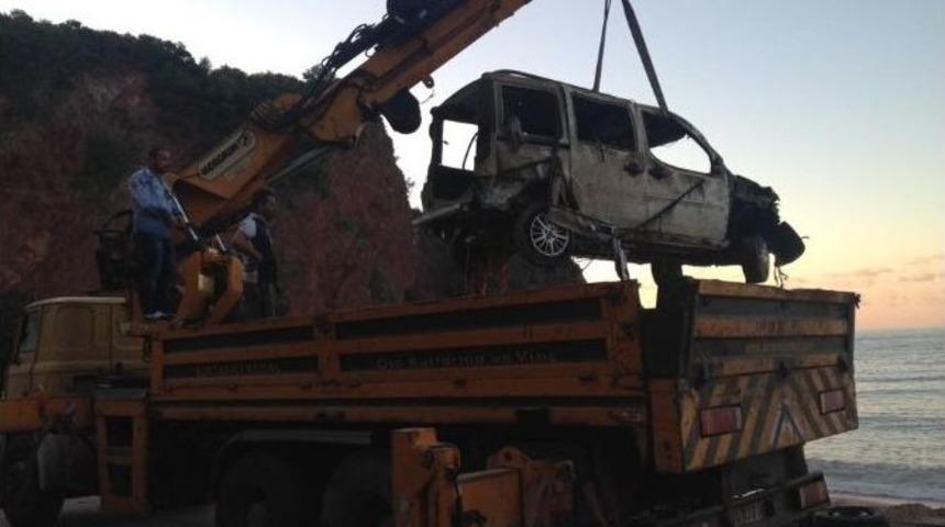 Bartın’da Denize Sürüklenen Araç 34 Gün Sonra Çıkarıldı,