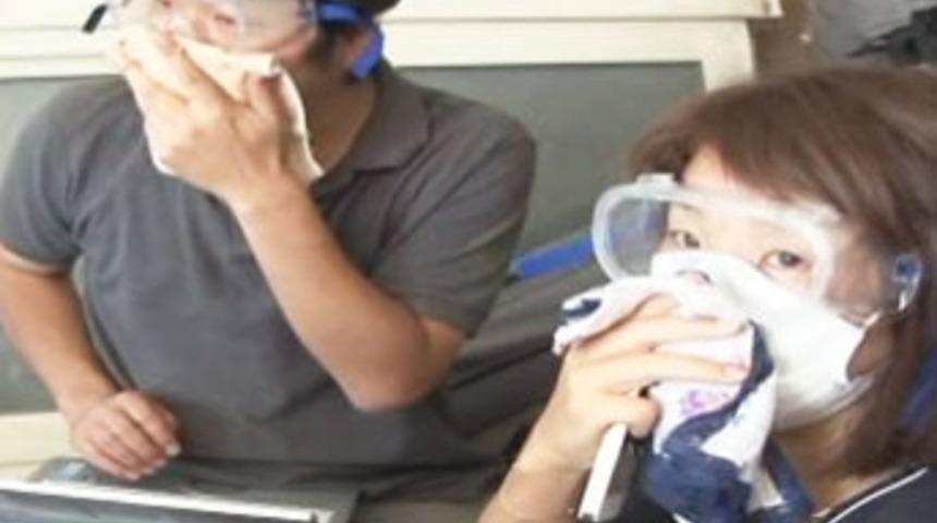 Biber gazından gazeteciler de etkilendi