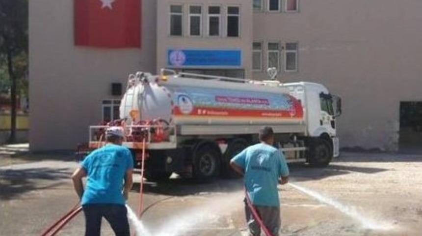 Alanya Belediyesi&rsquo;nden Okullarda Temizlik