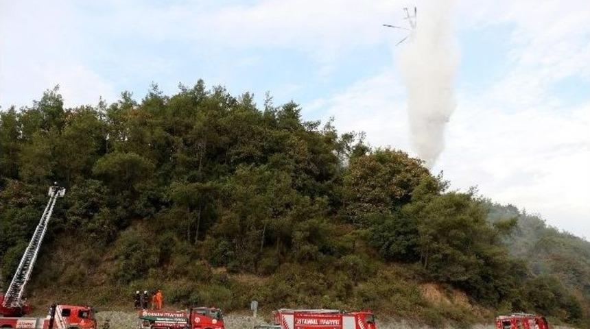 Kemerburgaz&rsquo;da Ormanlık Alanda Yangın