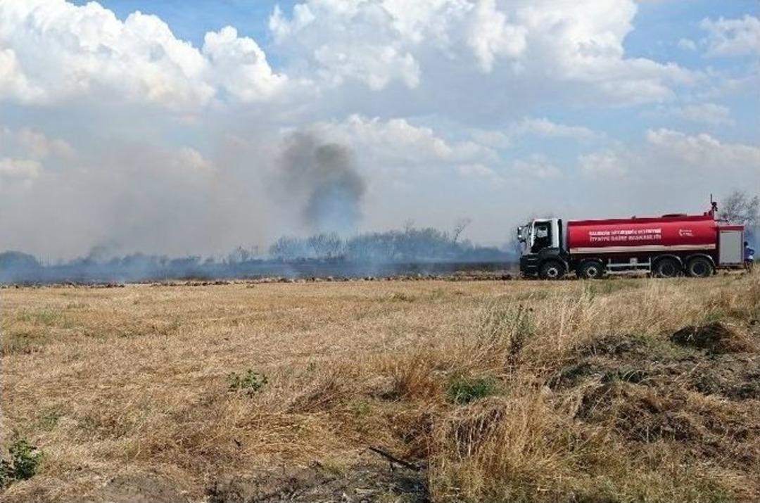 Bandırma&rsquo;da Arazi Yangını Korkuttu