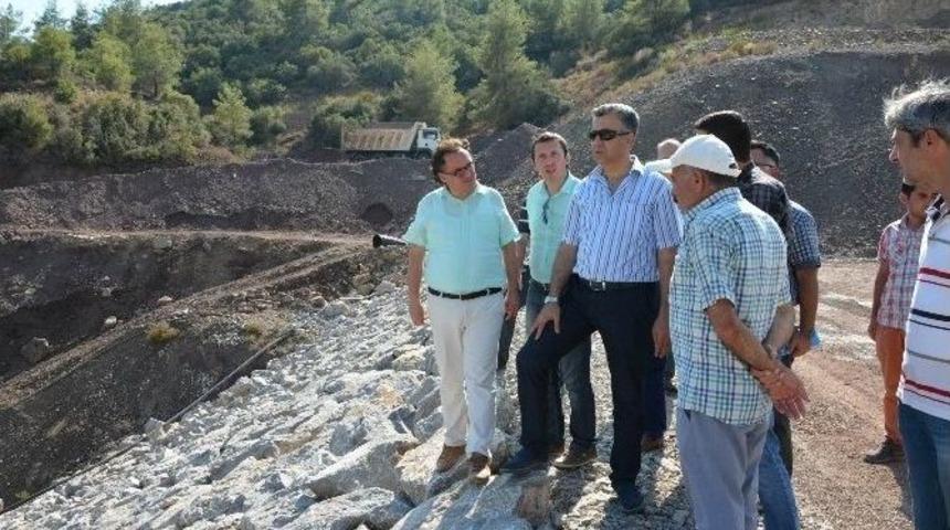 Aksu Kara&ouml;z &Ccedil;epeli Barajı &Ccedil;alışmaları