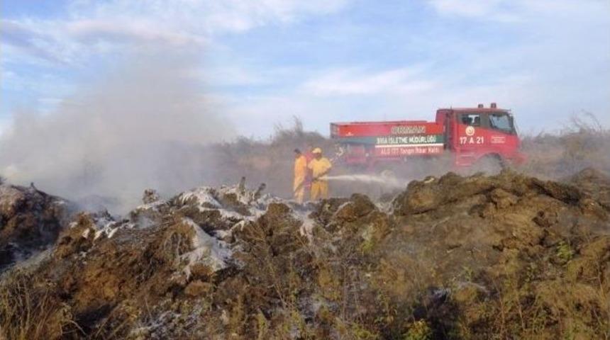 Biga&rsquo;da Anız Yangını