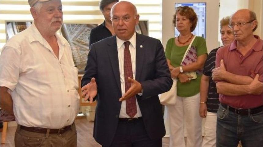 Başkan Eşkinat, &ldquo;perde Ve Perde Arkası&rdquo; Resim Sergisi A&ccedil;ılışına Katıldı