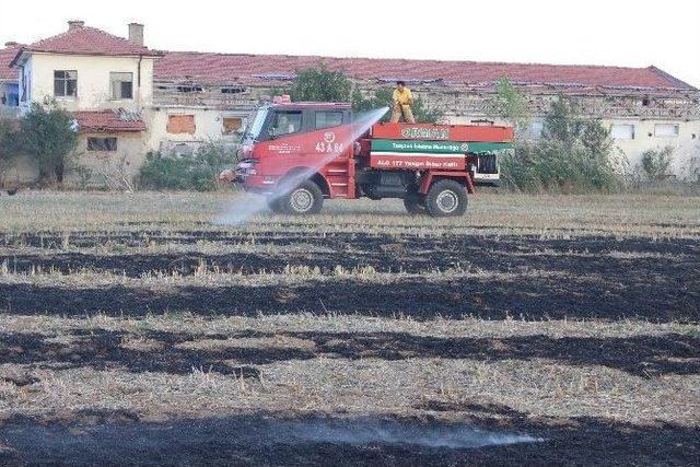 Tavşanlı’da Anız Yangını