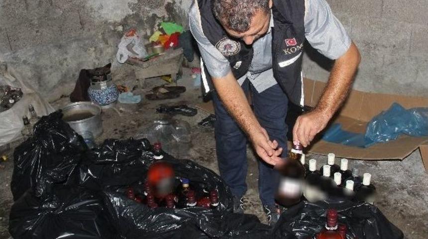 İlkokula 50 Metre Uzaklıkta Sahte İ&ccedil;ki İmalathanesi