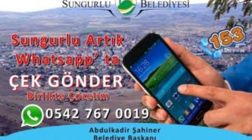 Sungurlu Belediyesi Whatsapp İletişim Hattı Kurdu