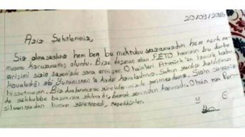 Ortaokul &Ouml;ğrencisinden Anlamlı Mektup