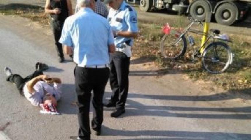 Bisikletten D&uuml;şen Kişi Yaralandı