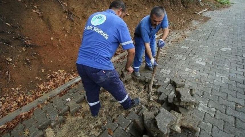 Akyazı Belediye Fen İşleri Ekipleri &Ccedil;alışmalarına Devam Ediyor