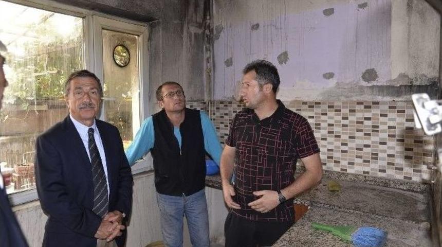 Başkan Ata&ccedil;&rsquo;tan G&ouml;k&ccedil;ekuyu Ailesine Ge&ccedil;miş Olsun Ziyareti