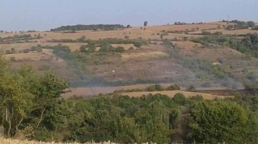Malkara&rsquo;da Anız Yangını
