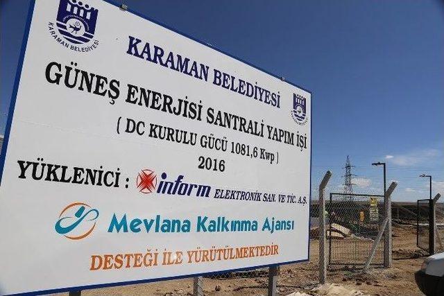 Karaman Belediyesi’nin Güneş Enerjisi Santralinde Sona Gelindi