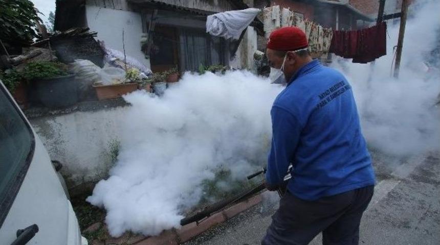 Akyazı Belediyesi Ekipleri &Ccedil;&ouml;p Evi Temizledi