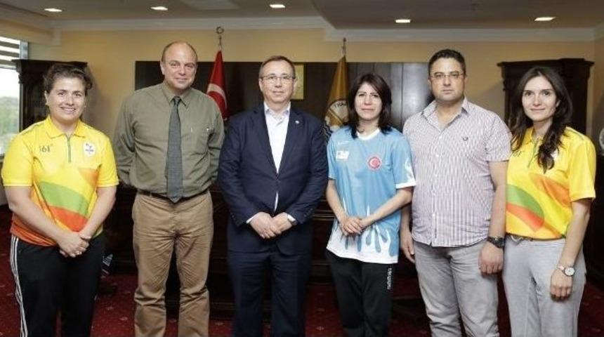 2016 Rio Olimpiyatlarından Madalya İle D&ouml;nen Taşın&rsquo;dan Trakya &Uuml;niversitesi&rsquo;ne Ziyaret