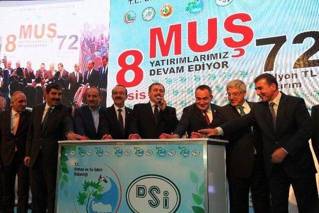 Bakan Eroğlu, Muş’ta 8 Tesisin Açılışını Yaptı