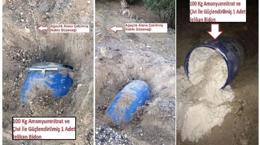 Ter&ouml;ristlerce Yola Tuzaklanan Patlayıcılar İmha Edildi