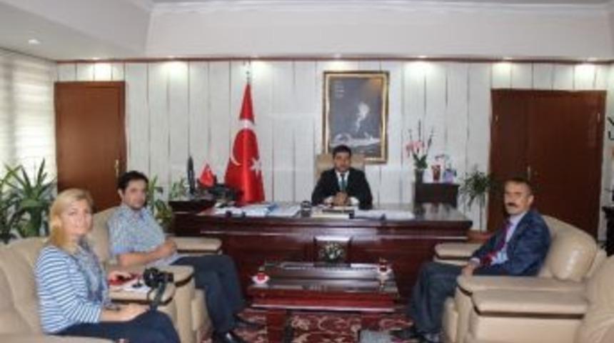Basın Mensuplarından Kaymakam Vekiline Ziyaret