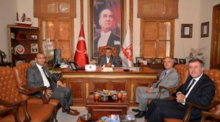 Banka M&uuml;d&uuml;rlerinden Başkan Yağcı&rsquo;ya Ziyaret