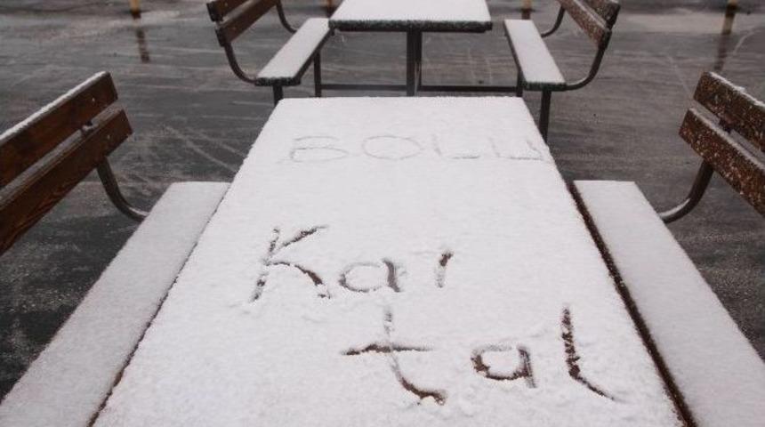 Kartalkaya&rsquo;ya Sezonun İlk Karı Yağdı