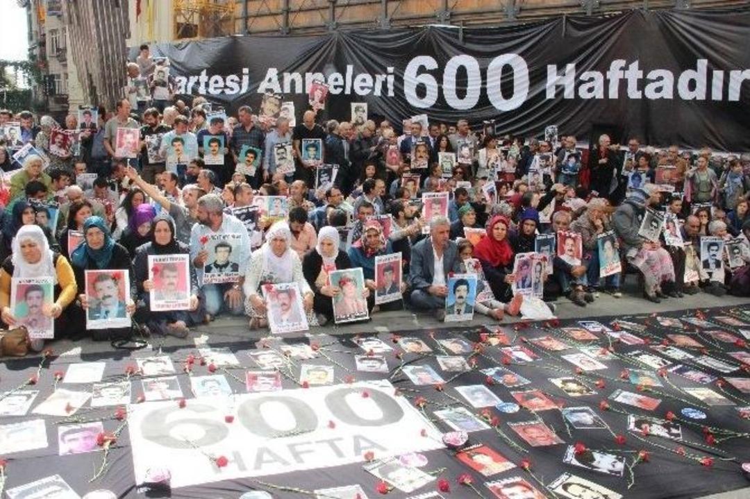 Cumartesi Anneleri 600&rsquo;&uuml;nc&uuml; Haftada Da Adalet N&ouml;betini S&uuml;rd&uuml;rd&uuml;