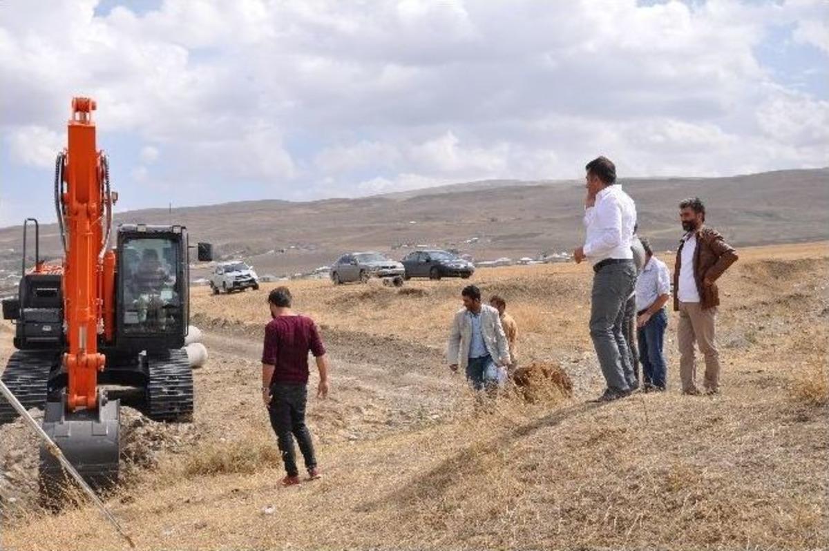 Elmakaya Beldesinde Kanalizasyon &Ccedil;alışması