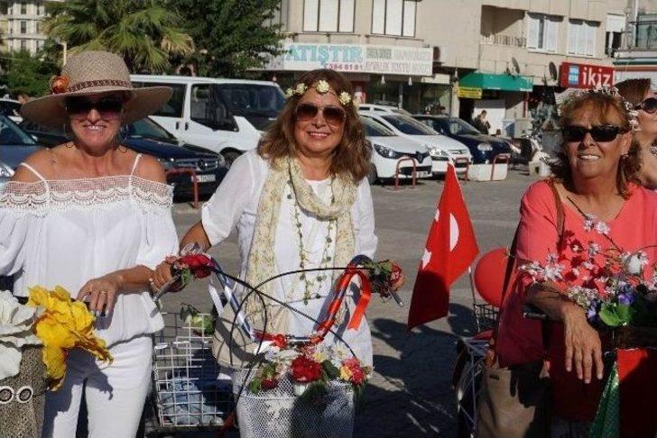 Edremit’te ’süslü Kadınlar’ Bisiklet Turu G4