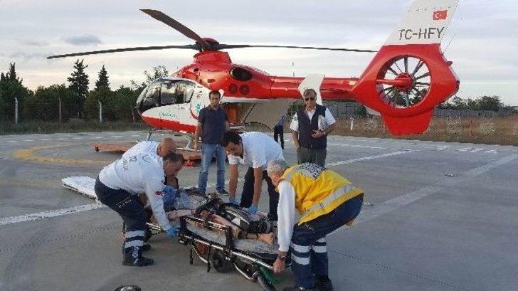 Kalbi Duran Hastanın Yardımına Ambulans Helikopter Yetişti