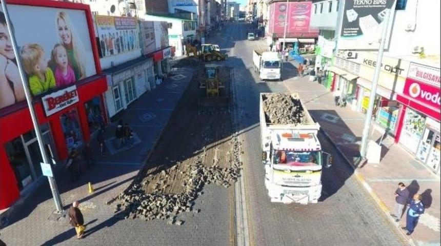 Nevşehir&rsquo;de Sıcak Asfalt Uygulaması Alt Yapı &Ccedil;alışmaları Başladı