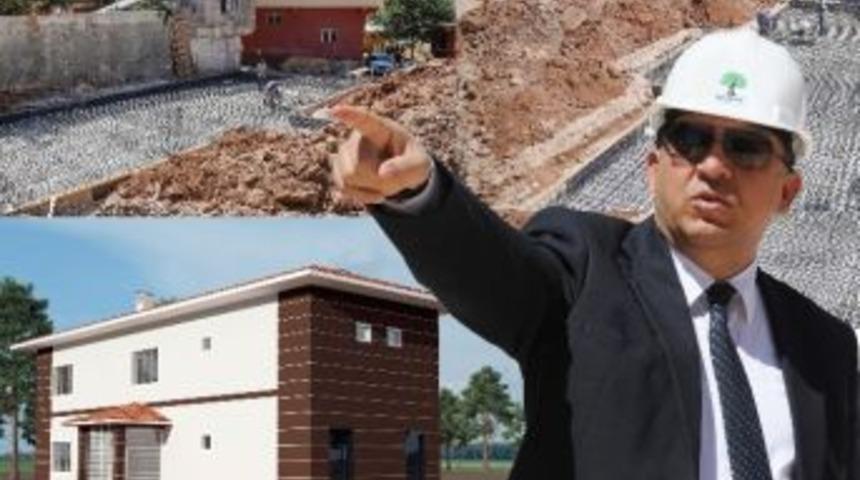 Yeşilce&rsquo;de Sosyal Tesis Yapımı Başladı