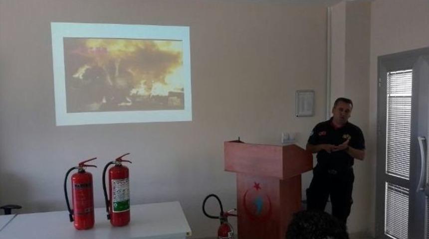 İtfaiyeden Kurumlara Yangın Eğitimi