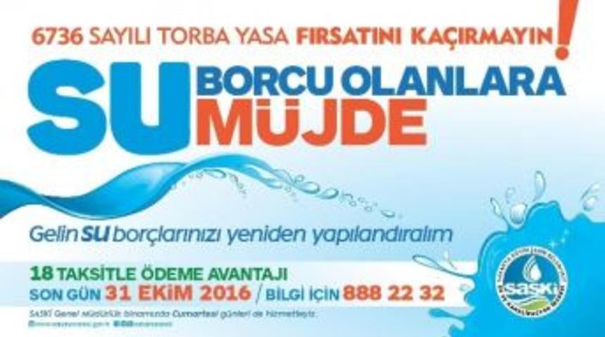 Saski&rsquo;den Su Borcu Olanlara Uyarı
