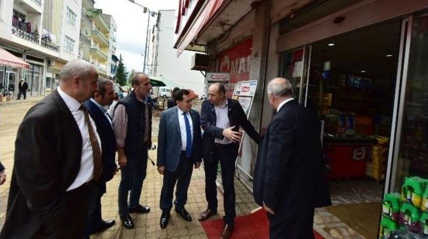 Ttso Başkan Ve Yönetim Kurulu Üyeleri Selden Zarar Gören Beşikdüzü’nü Ziyaret Etti