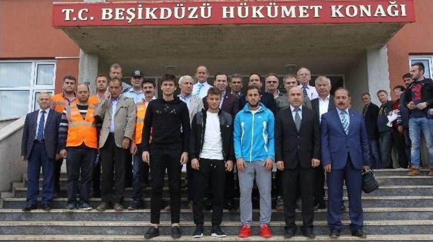 Trabzonspor&rsquo;dan Beşikd&uuml;z&uuml;&rsquo;ne Ge&ccedil;miş Olsun Ziyareti