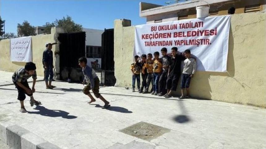 Ke&ccedil;i&ouml;ren Belediyesi&rsquo;nden Cerablus&rsquo;a Eğitim Desteği