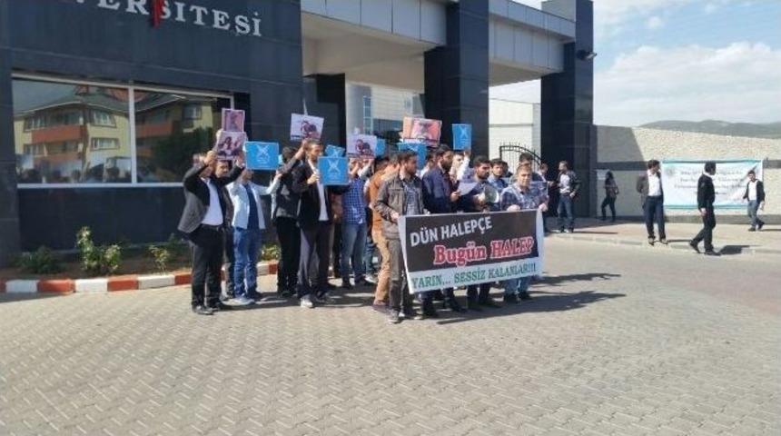 T&uuml;gva Halep&rsquo;teki Saldırıyı Protesto Etti