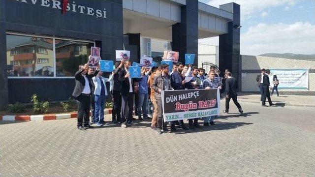 Tügva Halep’teki Saldırıyı Protesto Etti