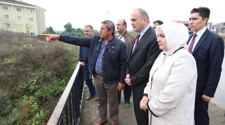 Bakan Karaca Deresinde İncelemelerde Bulundu