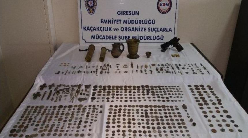 Giresun&rsquo;da Tarihi Eser Operasyonu